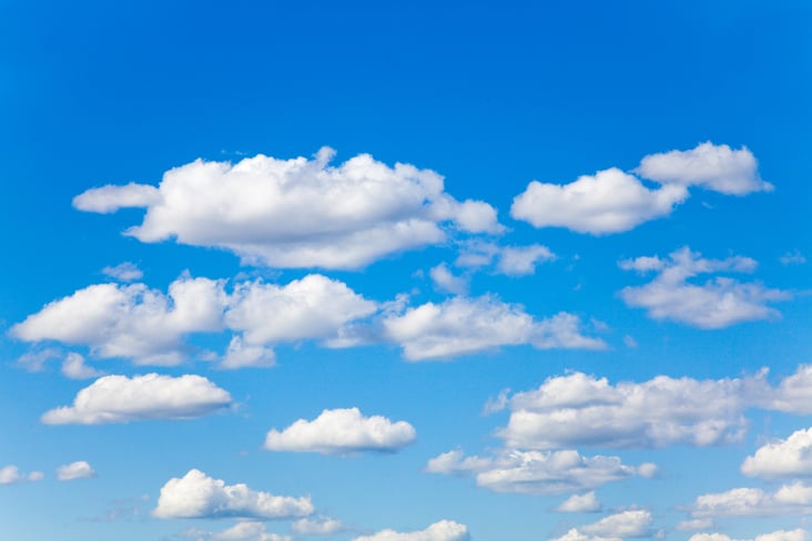 Beautiful blue sky and some clouds